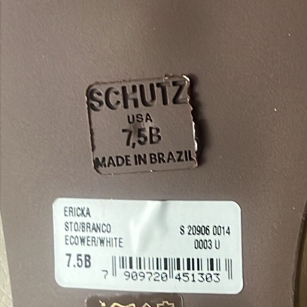NWT (SCHUTZ) New inbox ladies slippers size 7.5 - Picture 10 of 11